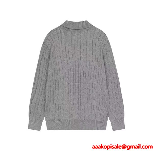 Polo Ralph Lauren ポロ ラルフローレン コピー ニット ポロシャツ メンズ 長袖 セーター 秋冬 シンプル