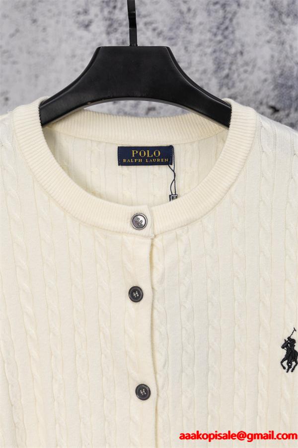 カーディガン Polo Ralph Lauren ポロ ラルフローレン コピー ケーブル編み 秋冬 トップス ボタン仕様