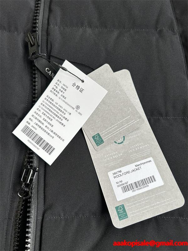 冬モデル ダウンジャケット ブラック 入手困難 Canada Goose カナダグース スーパーコピー