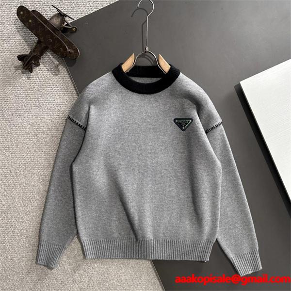 ダウンベスト グレー 限定 快適 着心地抜群 PRADA プラダ スーパーコピー