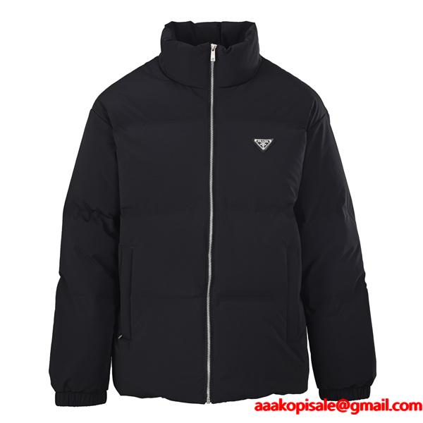 ダウンジャケット ブラック 2026新作定番 人气 快適 PRADA プラダ コピー