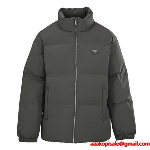 ダウンジャケット ブラック 2026新作定番 人气 快適 PRADA プラダ コピー