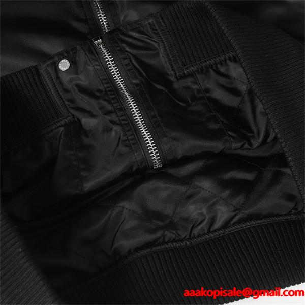 ボンバージャケット PRADA プラダ コピー ブラック 売れ筋 本格派 多機能