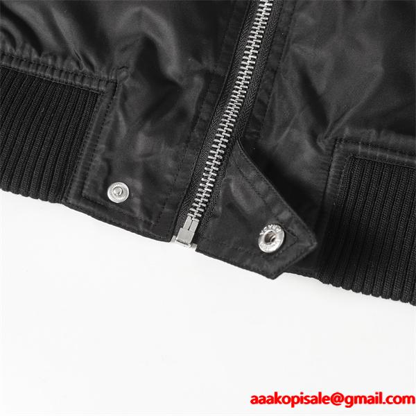 ボンバージャケット PRADA プラダ コピー ブラック 売れ筋 本格派 多機能