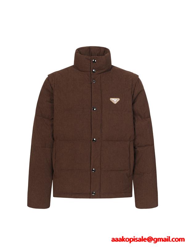 ダウンジャケット ブラック 新登場 上質 快適 PRADA プラダ スーパーコピー