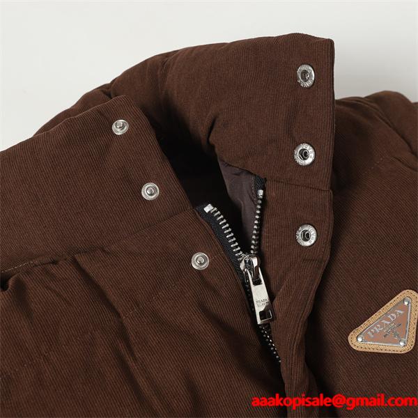 ダウンジャケット ブラック 新登場 上質 快適 PRADA プラダ スーパーコピー