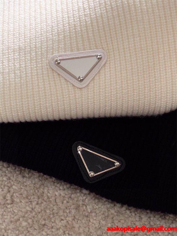 冬モデル ニット ブラック おすすめ 着心地抜群 トレンド PRADA プラダ コピー