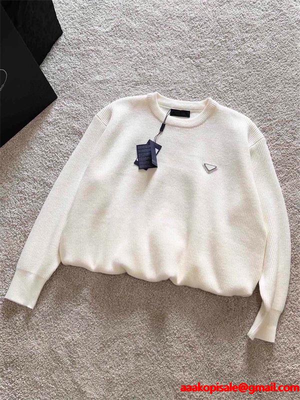 冬モデル ニット ブラック おすすめ 着心地抜群 トレンド PRADA プラダ コピー