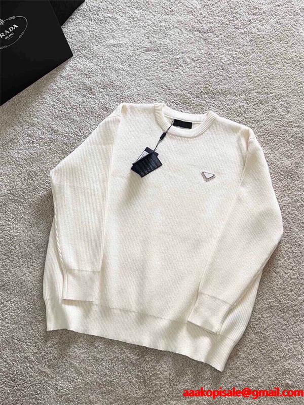 冬モデル ニット ブラック おすすめ 着心地抜群 トレンド PRADA プラダ コピー