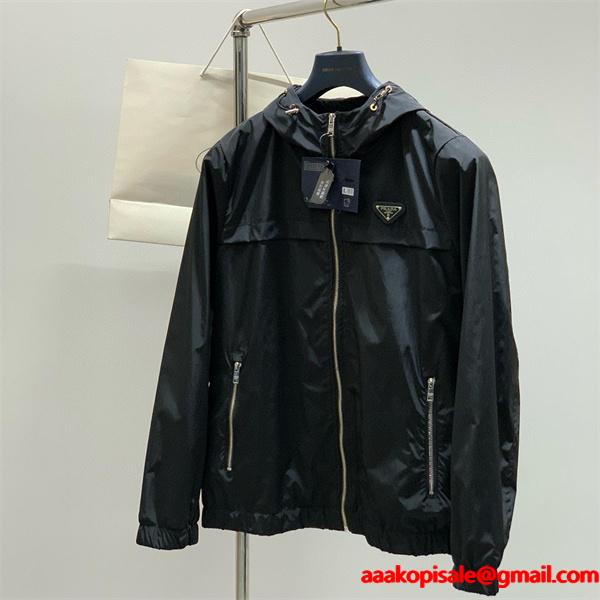 2026新着 ジャケット ブラック 話題 多機能 おすすめ PRADA プラダ スーパーコピー