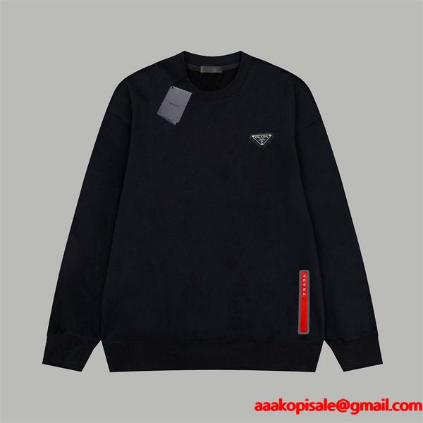 2026年 新着 PRADA プラダ コピー パーカー ブラック 人气 多機能