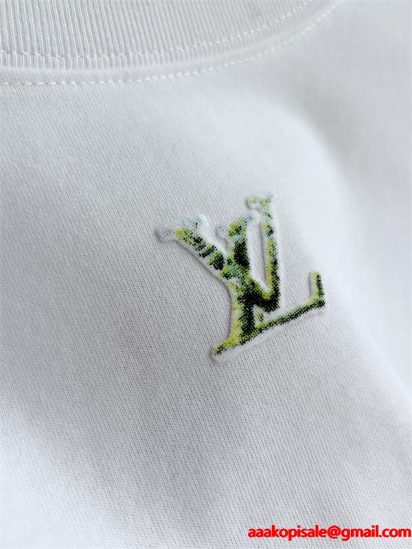 LVルイヴィトンロングTシャツコピー雪山☆LOUIS VUITTON秋冬2026最新人気ホワイト色