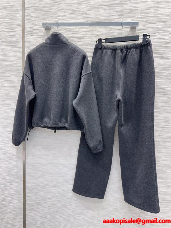 2026最新プラダセットアップスーパーコピー  PRADAレディースファッション人気グレー色上品