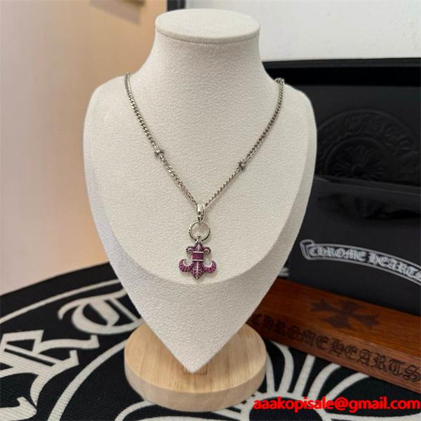 2026新作 大人ストリート 十字架シルバーネックレス 注目 CHROME HEARTS クロムハーツ コピー