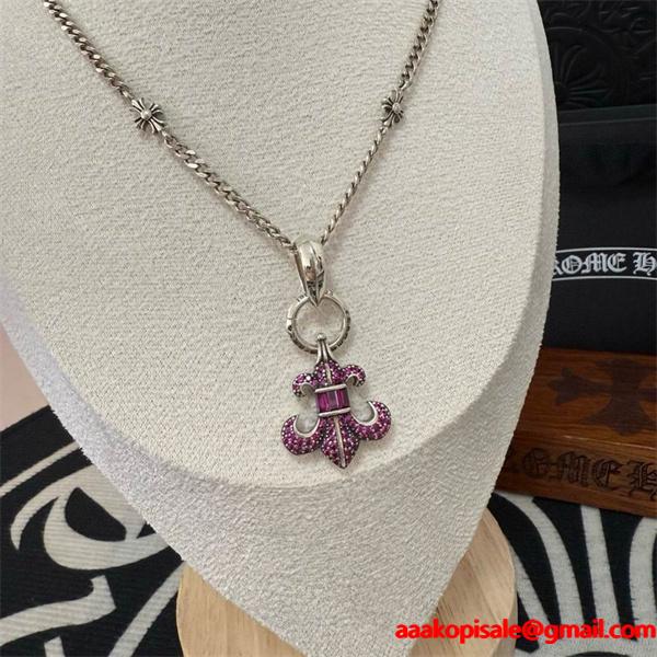 2026新作 大人ストリート 十字架シルバーネックレス 注目 CHROME HEARTS クロムハーツ コピー