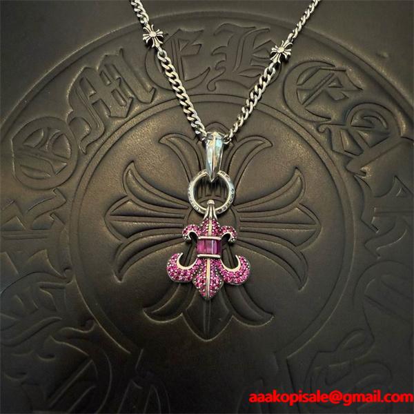 2026新作 大人ストリート 十字架シルバーネックレス 注目 CHROME HEARTS クロムハーツ コピー