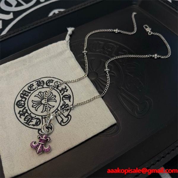 2026新作 大人ストリート 十字架シルバーネックレス 注目 CHROME HEARTS クロムハーツ コピー