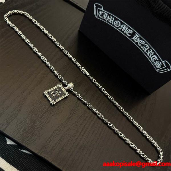 シルバー ネックレス 重厚 注目必至 洗練 CHROME HEARTS クロムハーツ スーパーコピー