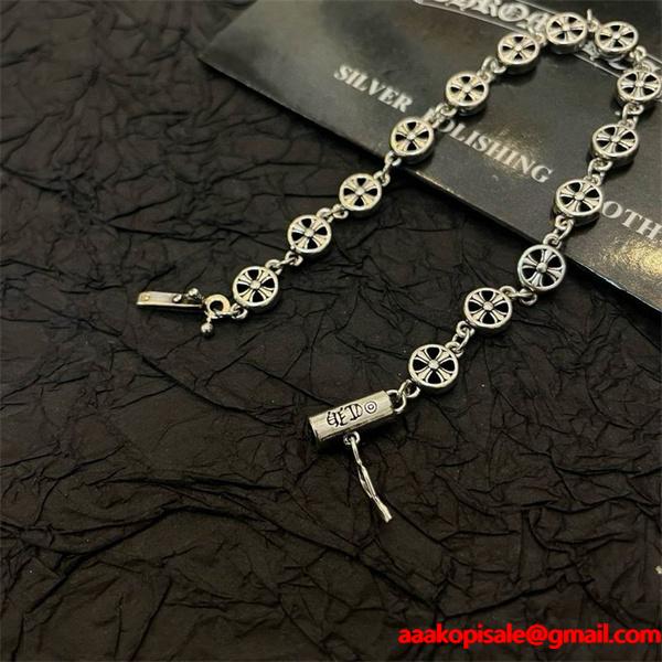 2026新作 トレンド 限定 クロス ブレスレット おすすめ CHROME HEARTS クロムハーツ 偽物