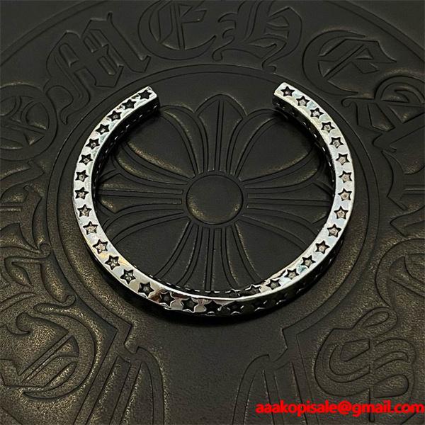 CHROME HEARTS クロムハーツ コピー 2026年新作 人気 シルバー バングル 定番 数量限定