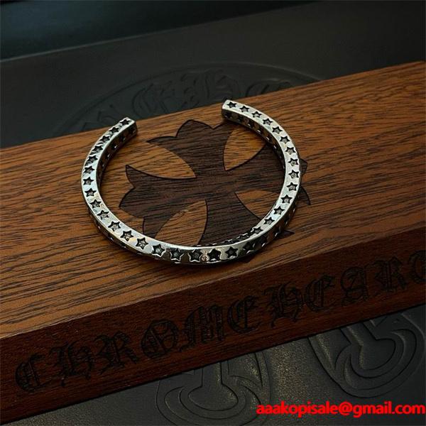 CHROME HEARTS クロムハーツ コピー 2026年新作 人気 シルバー バングル 定番 数量限定