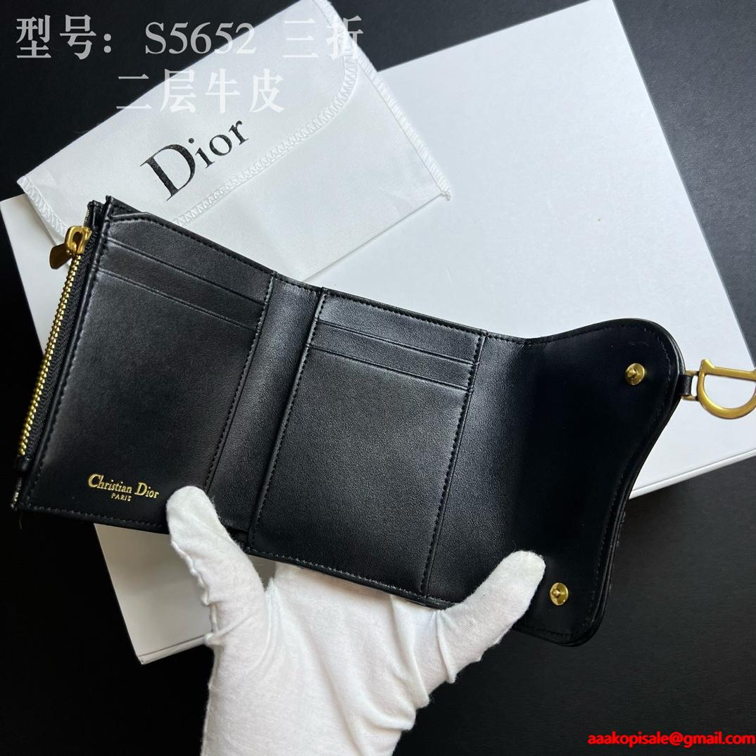 2026春夏☆DIOR  Lotus  Oblique☆ディオール折りたたみ財布 コピーS5652CTZQ-M928