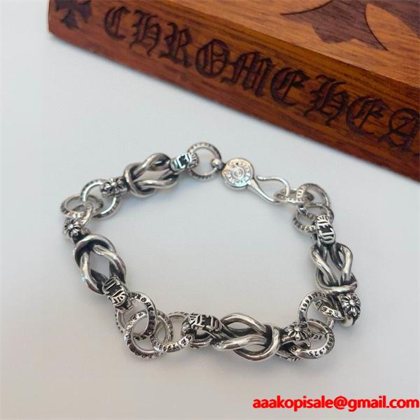 2026年モデル 高級 シルバーブレスレット 本格派 CHROME HEARTS クロムハーツ 偽物