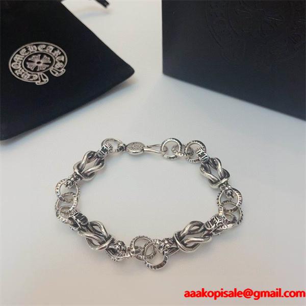 2026年モデル 高級 シルバーブレスレット 本格派 CHROME HEARTS クロムハーツ 偽物