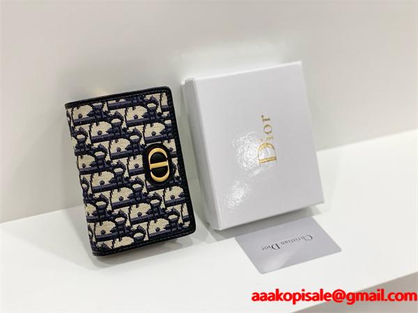 2026トレンド☆ディオール折りたたみ財布 コピーDIOR  Oblique☆☆上質なアイテム