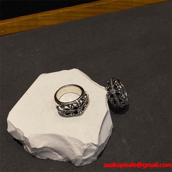 上質な作り 話題 シルバーリング モード系 CHROME HEARTS クロムハーツ スーパーコピー