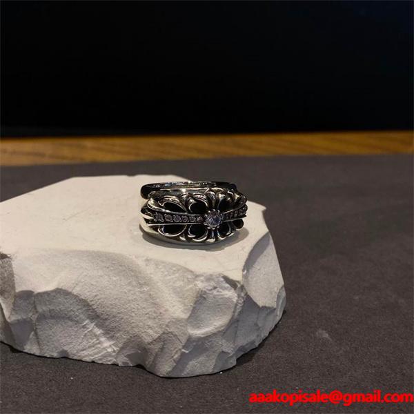 上質な作り 話題 シルバーリング モード系 CHROME HEARTS クロムハーツ スーパーコピー