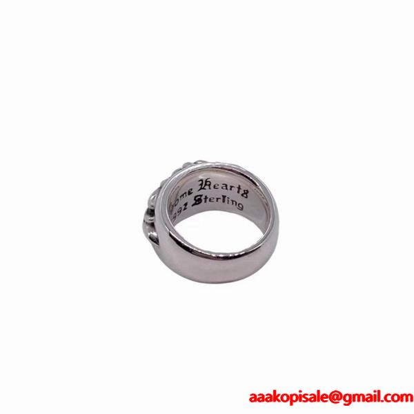 上質な作り 話題 シルバーリング モード系 CHROME HEARTS クロムハーツ スーパーコピー