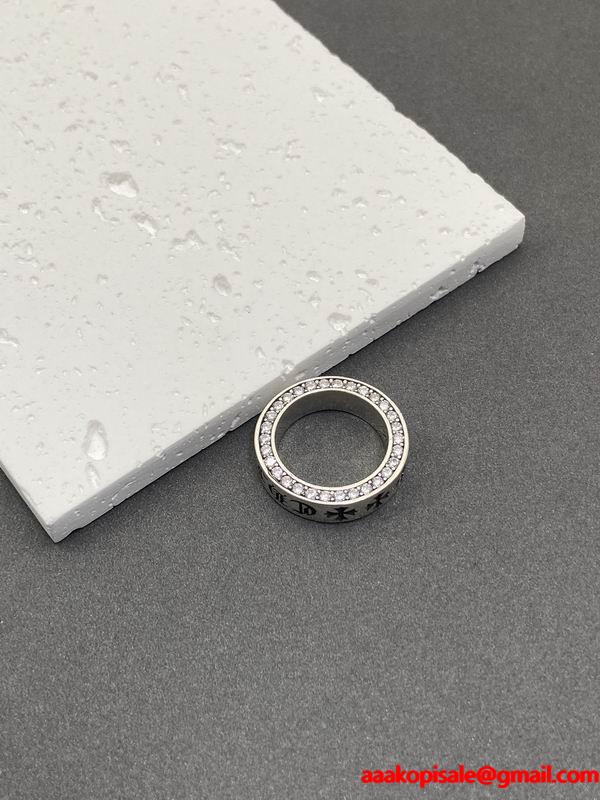 落ち着いた風合い 人気 デザインリング お洒落 CHROME HEARTS クロムハーツ 偽物