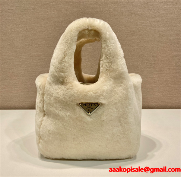可愛い☆1BA349プラダハンドバッグコピー2026最新コレクションふわふわ人気