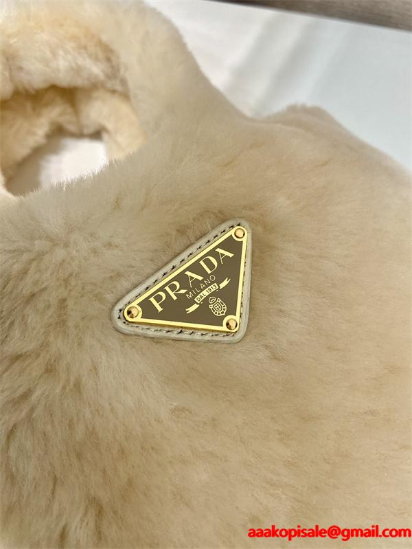 可愛い☆1BA349プラダハンドバッグコピー2026最新コレクションふわふわ人気