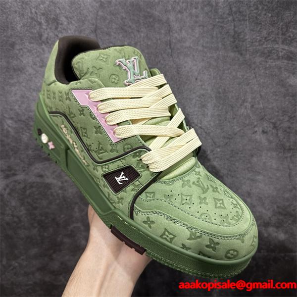 入手困難☆☆ルイ ヴィトン スニーカーコピーLouis Vuitton LV Trainer  秋冬激安(日本最大級)