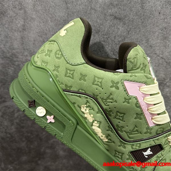 入手困難☆☆ルイ ヴィトン スニーカーコピーLouis Vuitton LV Trainer  秋冬激安(日本最大級)