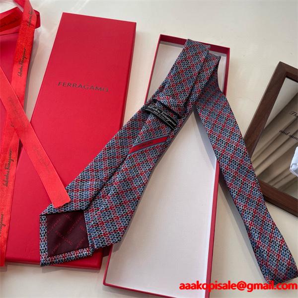 2026人気アイテム FERRAGAMO サルヴァトーレフェラガモ ネクタイコピー秋冬おしゃれな  激安(日本最大級)