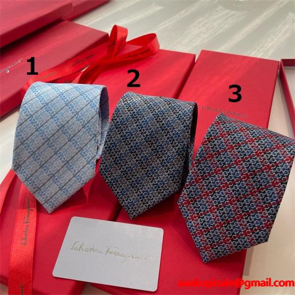 2026人気アイテム FERRAGAMO サルヴァトーレフェラガモ ネクタイコピー秋冬おしゃれな  激安(日本最大級)