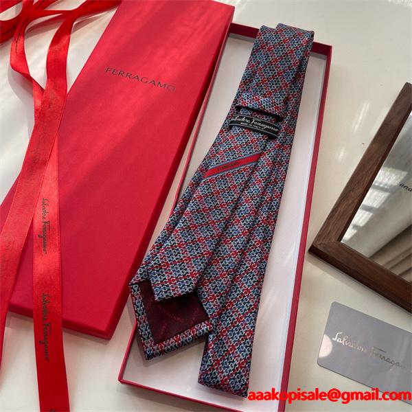 2026人気アイテム FERRAGAMO サルヴァトーレフェラガモ ネクタイコピー秋冬おしゃれな  激安(日本最大級)