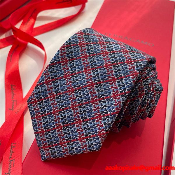 2026人気アイテム FERRAGAMO サルヴァトーレフェラガモ ネクタイコピー秋冬おしゃれな  激安(日本最大級)