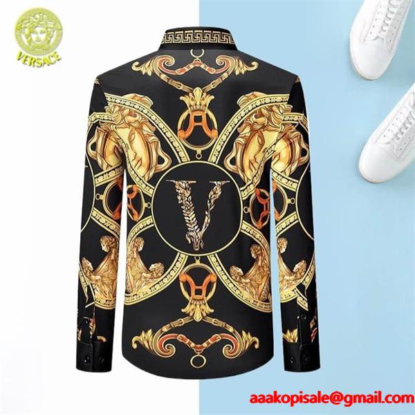 ヴェルサーチ長袖シャツコピー VERSACE カジュアル新品は継続して大人気 今年も量産 2025年 ブランド コピー 激安(日本最大級)