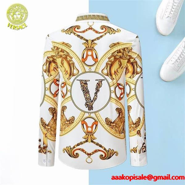 ヴェルサーチ長袖シャツコピー VERSACE カジュアル新品は継続して大人気 今年も量産 2025年 ブランド コピー 激安(日本最大級)