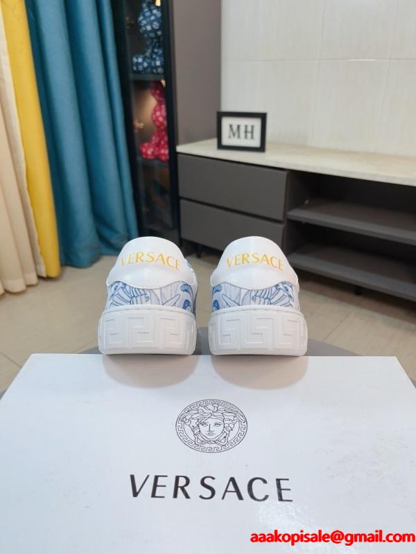 2025人気 VERSACE ヴェルサーチ カジュアルシューズ コピーこれからの季節大活躍  激安(日本最大級)