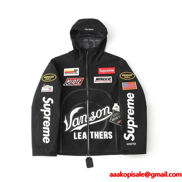 2025-2026新作Supreme x Vanson Leathers コラボ FW25 GORE-TEX Shell Jacket シュプリームジャケット　スーパーコピー　ブルゾン