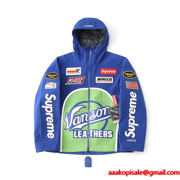 2025-2026新作Supreme x Vanson Leathers コラボ FW25 GORE-TEX Shell Jacket シュプリームジャケット　スーパーコピー　ブルゾン