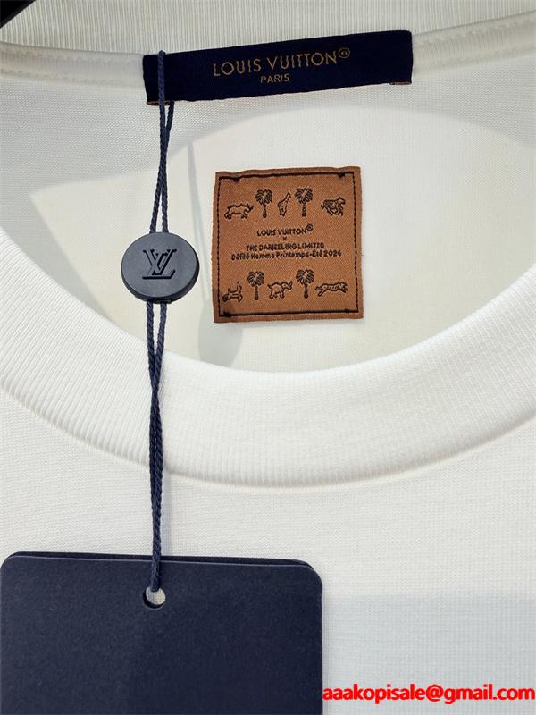 26SS最新LV X THE DARJEELINGLIMITED ☆ルイヴィトンtシャツコピー人気ランキングホワイト色春夏の必須アイテム激安(日本最大級)