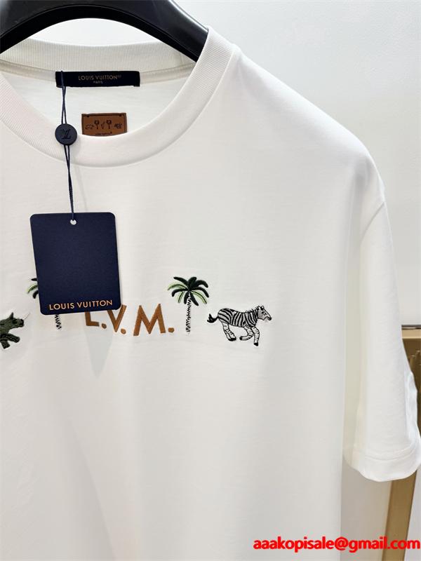 26SS最新LV X THE DARJEELINGLIMITED ☆ルイヴィトンtシャツコピー人気ランキングホワイト色春夏の必須アイテム激安(日本最大級)