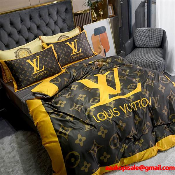 ルイ ヴィトン LOUIS VUITTON 寝具4点セットコピー 激安 普段使いOK_(日本最大級)