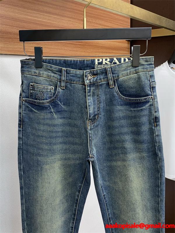 デニムパンツ 2025夏のマスト プラダ PRADA  ジーンズブランド激安通販 専門店